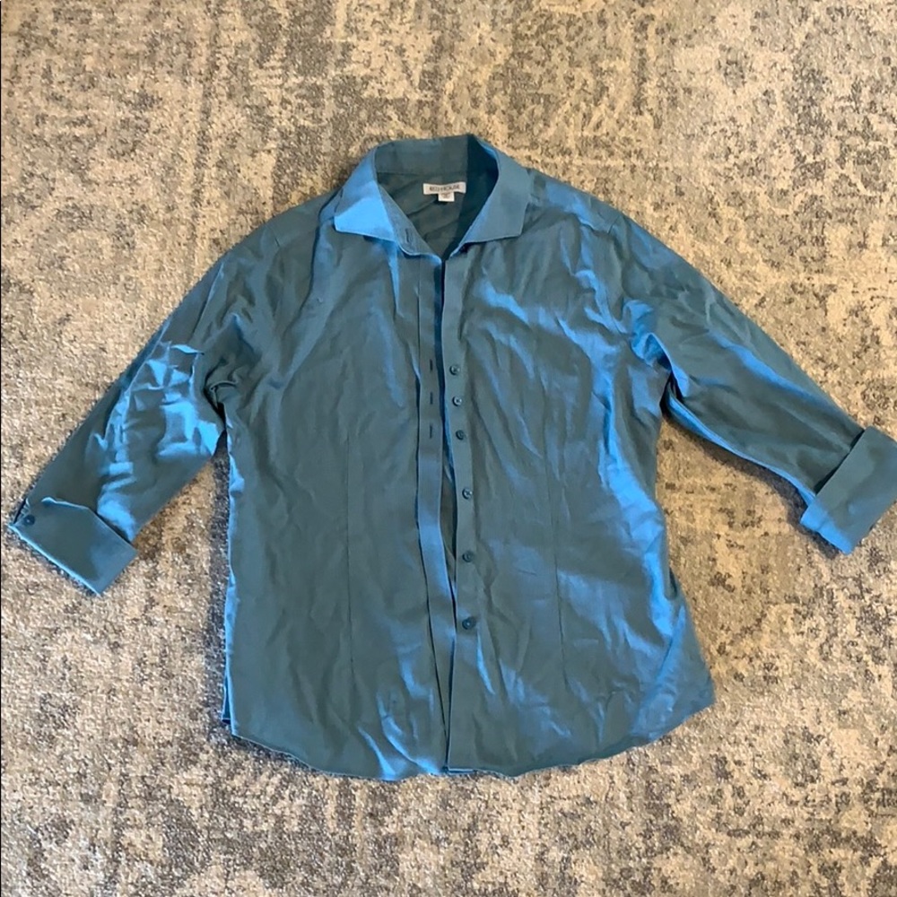 Red House Blue button down blouse